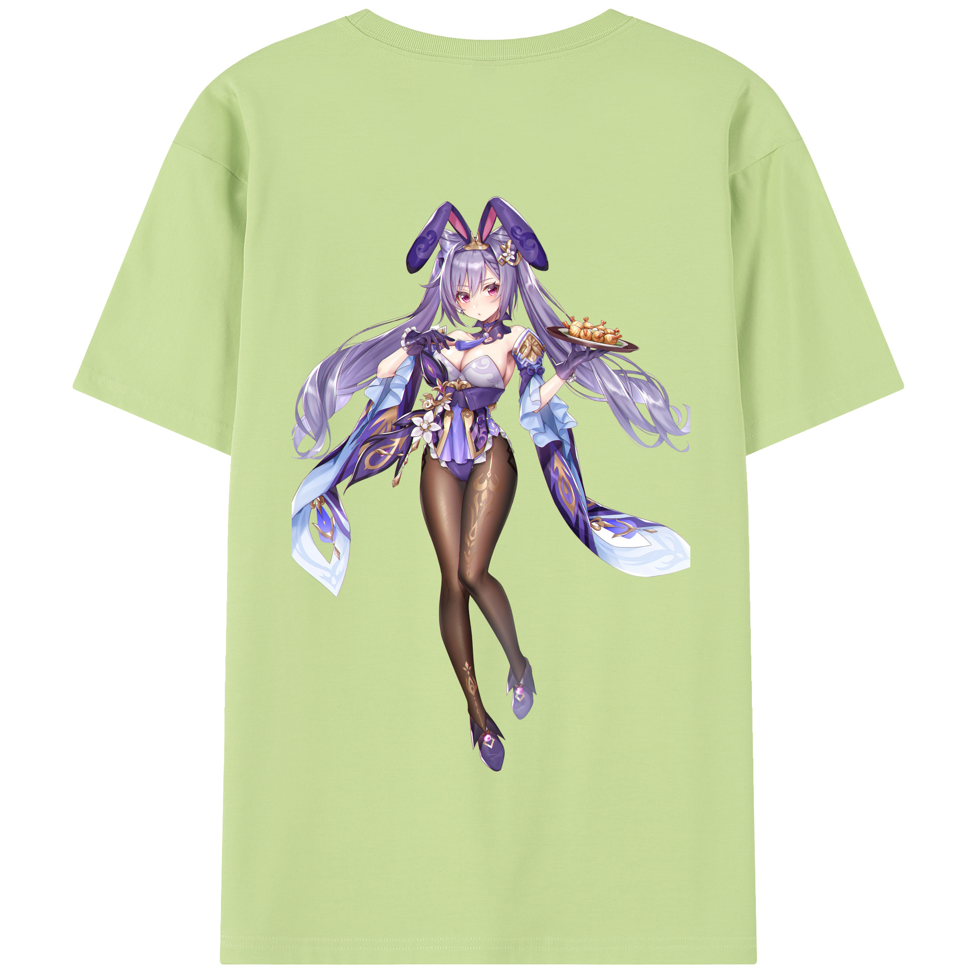 げんし神 刻晴 こくせい genshin Kokusei 綿100％半袖Tシャツ（背面プリント）